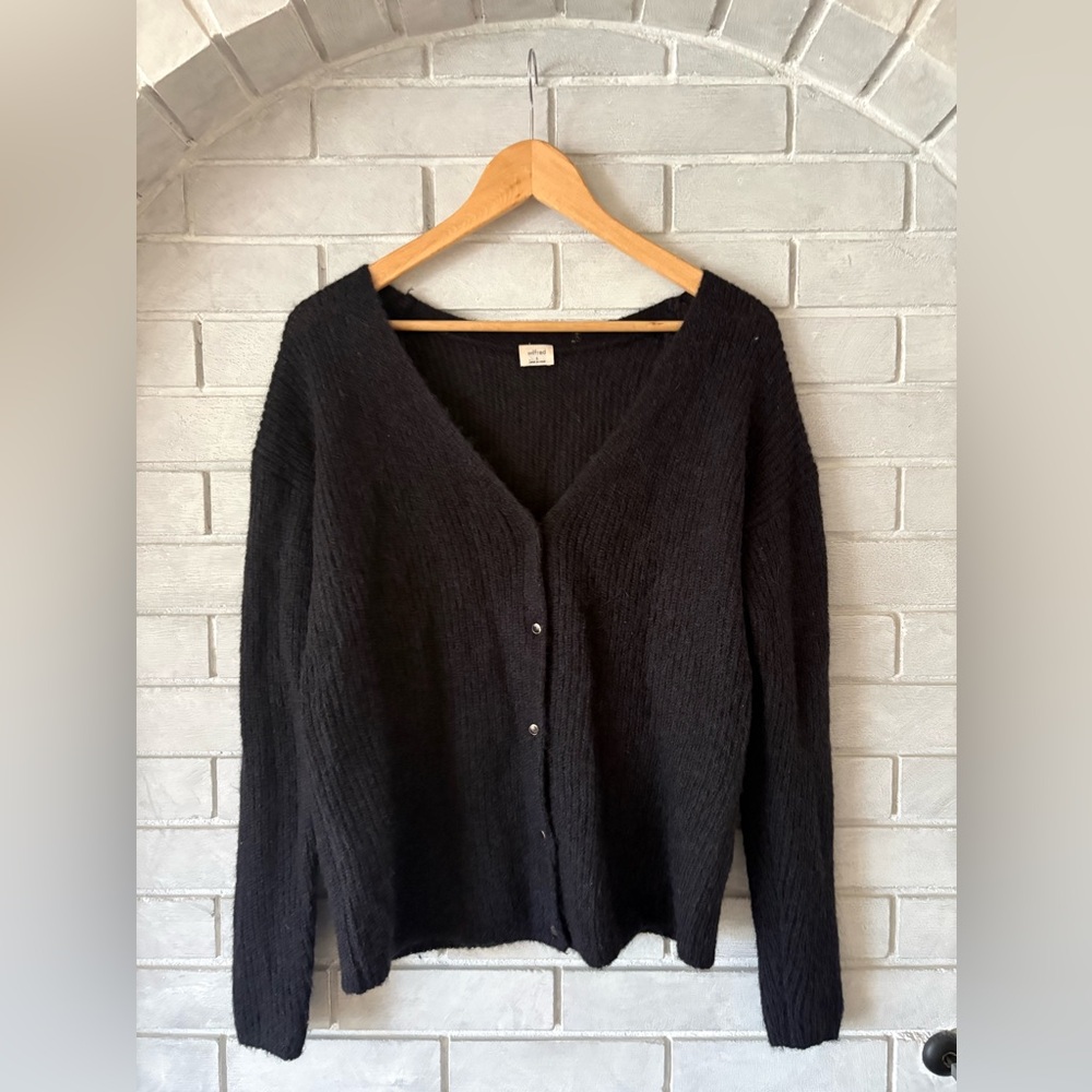 Wilfred Black Knit Cardigan